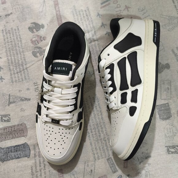 Amiri Signature Sneaker With Skel Leather Applique And Perforated Detailing - Picture 4 of 8